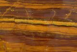 Free-Standing, Polished Desert Sunset Banded Iron Section #353839-2